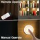 Alivation Led Under Cabinet Lighting Battery Operated Light 6 Puck Lights with Remote Control 13 Color Changing Stick on Touch Push Tap Lights for Kitchen Closet Bookshelf Stair Display