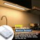 BLS 10inch Under Cabinet Lights 40 LED Closet Lights Motion Sensor Light Indoor Battery Operated Lights 1800mah USB C Rechargeable Under Cabinet Lighting Magnetic Night Light for Kitchen 2 Pack