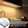 BLS 10inch Under Cabinet Lights 40 LED Closet Lights Motion Sensor Light Indoor Battery Operated Lights 1800mah USB C Rechargeable Under Cabinet Lighting Magnetic Night Light for Kitchen 2 Pack