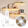 CUBITOR Under Cabinet COB Led Light Strip kit164ft5m Cuttable 3000KDiffused Power with 6 Output PortsTouch SwitchDimmer Strip for Gun Safe CaseBook ShelfFloating ShelfWall PanelHome Decor