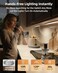 EZVALO 134 LED Under Cabinet Lights 4000mAh Rechargeable Motion Sensor Light Indoor Dimmable Magnetic Closet Lights with 3 Color Temps Wireless Under Counter Lights for Kitchen Stair 2 Pack