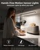 EZVALO 145 inch Under Cabinet Lighting 3200mAh Rechargeable Motion Sensor Lights Indoor 3 Color Temps Magnetic Stick On LED Closet Lights Wireless Dimmable Under Counter Lights for Kitchen 2 Pack