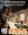 EZVALO 8 Under Cabinet Lighting 2400mAh USBC Rechargeable Motion Sensor Light 3 Color Temps 5Level Dimmable Magnetic Wireless Closet Lights for Kitchen Pantry Stairs 2 Pack