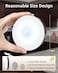 EZVALO Under Cabinet Lighting with Charging Station 1000mAh Rechargeable Puck Lights with Remote 3 Color Temps 12 RGB Closet Lights Dimmable Motion Sensor Lights for Shelf Kitchen 6 Packs