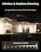 EZVALO Under Cabinet Lighting with Charging Station 1000mAh Rechargeable Puck Lights with Remote 3 Color Temps 12 RGB Closet Lights Dimmable Motion Sensor Lights for Shelf Kitchen 6 Packs