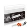 HARRRRD Hardwired LED Under Cabinet Lighting 8 Watt 12 Dimmable CRI90 3000K Warm White Under Cabinet Lights for Kitchen Wide Body Long Lasting Metal Base with Frost Lens Under Counter Lights