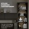 JUSJUBR 4Pack Cold White Display Shelf Lights Under Shelf Lighting with Memory Function 12 Inch 6000K Plugin Bookshelf Lighting LED Cabinet Lights for Display CasePantryClosetSafe