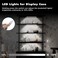 JUSJUBR 4Pack Cold White Display Shelf Lights Under Shelf Lighting with Memory Function 12 Inch 6000K Plugin Bookshelf Lighting LED Cabinet Lights for Display CasePantryClosetSafe