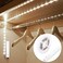 KUCAM Motion Sensor Wardrobe Light LED Strip Closet Lights PIR Auto onOff Battery Powered6000K White for Bedside Bathroom Closet Cabinet Kitchen Stairway