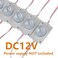 Q QINGCHEN LED Module 12V with Lens 6500K 20W for Light Box with Tape Adhesive Back 20pcs Pack
