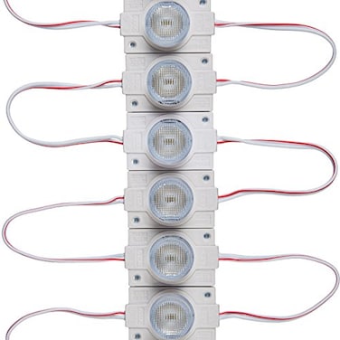 Q QINGCHEN LED Module 12V with Lens 6500K 20W for Light Box with Tape Adhesive Back 20pcs Pack