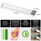 LEPOTEC LED Motion Sensor Cabinet LightUnder Counter Closet Wireless USB Rechargeable Kitchen54LED Battery Powered Operated Light for WardrobeClosetsCabinetCupboard