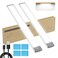 LEPOTEC 2 Pack Under Cabinet Lighting54 LED Motion Sensor Light Indoor2500mah Rechargeable Under Counter Lights WirelessMagnetic Battery Operated Closet Night Lights for KitchenBedroomStairway