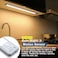 Reoshine Under Cabinet Lighting 40 LED Motion Sensor Light Indoor Rechargeable 1800mAh Closet Lights Battery Operated for Kitchen Cabinets Shelves Walls 2 Pack
