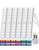 SZOKLED Under Cabinet Lighting Rechargeable 48LED Wireless Under Cabinet Lights Remote Kitchen Counter Lights Closet Lights RGB Perfect for Indoor Pantry Display Shelf 15 Color Changing6 Packs