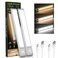 LUCK AROUND Under Cabinet Lighting 2 Pack Motion Sensor Light Indoor 76 LED USB Rechargeable Battery Operated 3 Levels Dimmable Magnetic Closet Lights Wireless Under Counter Lights for Kitchen Stairs