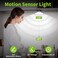 LUCK AROUND Under Cabinet Lighting 2 Pack Motion Sensor Light Indoor 76 LED USB Rechargeable Battery Operated 3 Levels Dimmable Magnetic Closet Lights Wireless Under Counter Lights for Kitchen Stairs