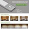 LUCK AROUND Under Cabinet Lighting 2 Pack Motion Sensor Light Indoor 76 LED USB Rechargeable Battery Operated 3 Levels Dimmable Magnetic Closet Lights Wireless Under Counter Lights for Kitchen Stairs