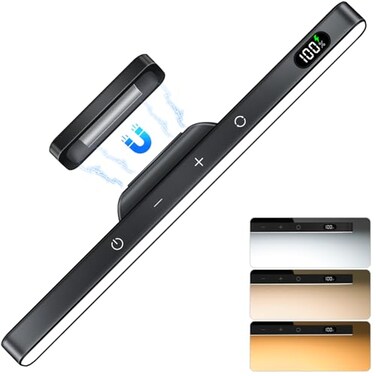 WILLED 3W Dimmable Mirror Lights3 Colors Adjustable Wall Light with 120 LEDTouch Control2000mAh Rechargeable Battery Makeup Light Magnetic Stick Light Bar for CabinetKitchenClosetBedsideDesk