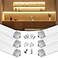 Muzata 6Pack 33FT1M V Shape LED Channel Silver Aluminum LED Strip Diffuser Channel with Milky White Cover Frosted Corner Lighting Easy Installation V1SW WW 1M