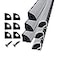 HAMRVL 6Pack 30cm1ft Led Channel Diffuser Black Aluminum with Mliky White Cover V Shape 16x16mmLed Strip Diffuser Track with Mounting Clips AccessoriesAluminum Profile for Led Strip Lights