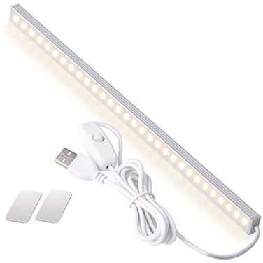 DWEPTU Kitchen Lights Closet Lights LED Light Bar Under Counter Light Fixtures with USB Powered LED Light Bar for Room Under Counter Lighting Work Tables Student Dormitory