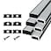 HAMRVL 6Pack 30cm Led Channel Diffuser Black Aluminum with Mliky White Cover U Shape 172x7mmLed Strip Light Track with End Caps and Mounting Clips AccessoriesAluminum Profile for Led Strip Lights