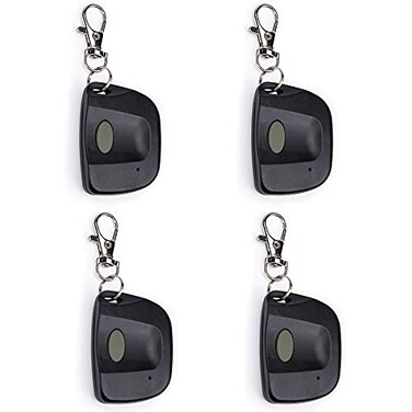 LAWOHO 4 Pack Garage Keychain Door Remote Control Replacement for Linear Muti Code 30893060 30704120 MCS308911 with 10 DIP Switches 300MHz