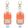HERCHR Automatic Door Remote Control Portable Sensitive Electric Rolling Driveway Gate Opener Hardware for Chicken Coop Doors Gate Opener Remote HCS301 Sliding Gate Control Remote Key Fob 2 Orange