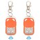 HERCHR Automatic Door Remote Control Portable Sensitive Electric Rolling Driveway Gate Opener Hardware for Chicken Coop Doors Gate Opener Remote HCS301 Sliding Gate Control Remote Key Fob 2 Orange