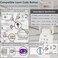 Acvoce for Genie Garage Door Opener Keypad Compatible with All Genie Intellicode or DIP Switch Garage Door Openers Replace GKR 37332R OKPBX GKBX GWKP GWKIC ACSDG ACSDA1 B8QACSDA Wireless Keyless Entry