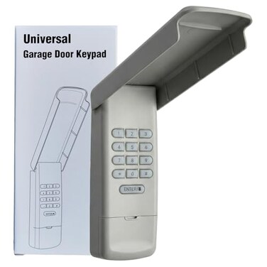 Lpyec Universal Garage Door Opener Keypad Remote Wireless Keyless Keypad Compatible with Genie LiftMaster Chamberlain Craftsman Linear Overhead Door Wayne Dalton Opener has Learn Button or Dip Switch