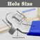 QINGSHENG 1Pcs Blue Ball Valve Lever HandleReplacement Ball Valve Handle with NutHole10x14mm