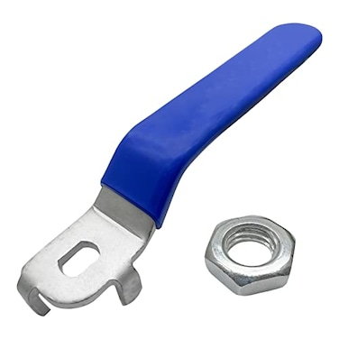 QINGSHENG 1Pcs Blue Ball Valve Lever HandleReplacement Ball Valve Handle with NutHole10x14mm