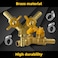 soujkooy 2Pcs 3 Way Shut Off Ball Valve 38 Hose Barb 2 Switch Brass Y Shaped Ball Valve with Clamps for WaterFuelAir