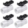 AIPOR 4 Pcs 1 PVC Ball Valve ShutOff PVC Ball Valve Socket with Upgrade EasyTurn Handle for SCH40 PipeSuitable for Swimming Pool Water Project Irrigation System Rated at 150 PSI