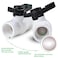 AIPOR 4 Pcs 2 PVC Ball Valve ShutOff PVC Ball Valve Socket with Upgrade EasyTurn Handle for SCH40 PipeSuitable for Swimming Pool Water Project Irrigation System Rated at 150 PSI