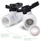 AIPOR 4 Pcs 2 PVC Ball Valve ShutOff PVC Ball Valve Socket with Upgrade EasyTurn Handle for SCH40 PipeSuitable for Swimming Pool Water Project Irrigation System Rated at 150 PSI