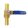 Avanty 58 Barb PEX Valve 16mm OD Brass Shut Off Ball Valve for Heater Hose 90 Degree Turn Full Port 1pc