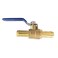 Avanty 58 Barb PEX Valve 16mm OD Brass Shut Off Ball Valve for Heater Hose 90 Degree Turn Full Port 1pc
