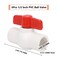 Lswteiz 6Pcs 12 PVC Ball Valve Water Pipe Shutoff Valve Socket with Red THandle for Cold Water Supply lines Irrigation Pipe fitting SystemSocket x Socket Schedule 40