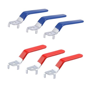 TTFdacai 6Pcs Stainless Steel Valve Handle Ball Valve ball valve handle with Hole Size 5 x 8 x 2 mm for outdoor faucet hose pipe replacement and repair