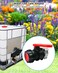 Nahntaipy 75mm IBC Tote Tank Adapter Ball Valve 295 Coarse Thread Adapter Ball Cap Valve for Water Liquid Container NPT DN50 Heavy Duty