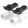 AIPOR 1 PVC Ball Valve 2Pack ShutOff Ball Valve Threaded NPT with Easy to rotate and Excellent Handle Rated at 150 PSI 1 inch NPT