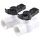 AIPOR 1 PVC Ball Valve 2Pack ShutOff Ball Valve Threaded NPT with Easy to rotate and Excellent Handle Rated at 150 PSI 1 inch NPT