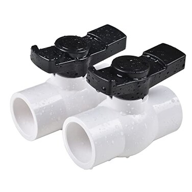AIPOR 12 PVC Ball Valve 2Pack ShutOff Valve with Easy to Rotate and Excellent Handle Rated at 150 PSI 12 inch Socket