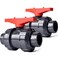 AIPOR Union Ball Valve 112 with Full Port 2Pack UPVC Full Flow Ball Valve US ASTM EPDM ORings and Reversible PTFE SeatsRated at 230 PSI 1 12 inch Socket 1 12