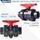 AIPOR Union Ball Valve 12 with Full Port 2Pack UPVC Full Flow Ball Valve US ASTM EPDM ORings and Reversible PTFE SeatsRated at 230 PSI 12 inch Socket 12