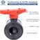 AIPOR Union Ball Valve 12 with Full Port 2Pack UPVC Full Flow Ball Valve US ASTM EPDM ORings and Reversible PTFE SeatsRated at 230 PSI 12 inch Socket 12