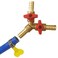 BesNPT 516 Hose Barb valve Brass 3 Way Shut Off Valve Y Shaped 2 Switch Ball Valve